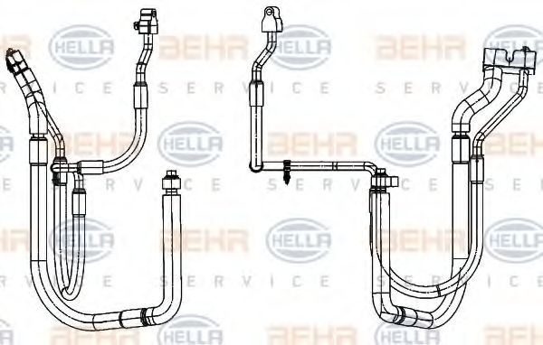 Imagine conducta presiune variabila,aer conditionat HELLA 9GS 351 338-301