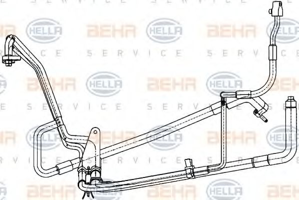 Imagine conducta presiune variabila,aer conditionat HELLA 9GS 351 338-321