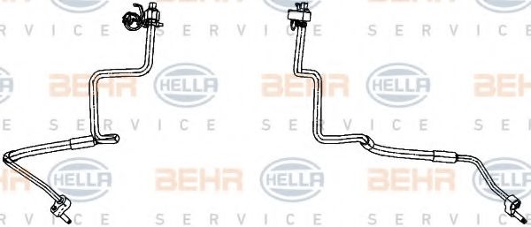 Imagine conducta inalta presiune,aer conditionat HELLA 9GS 351 338-371