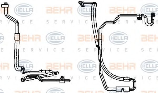 Imagine conducta presiune variabila,aer conditionat HELLA 9GS 351 338-411