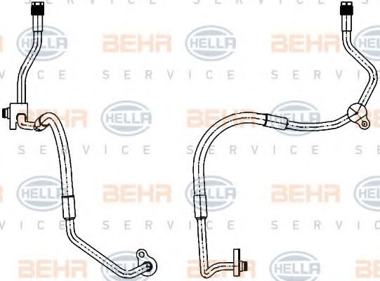 Imagine conducta inalta presiune,aer conditionat HELLA 9GS 351 338-461