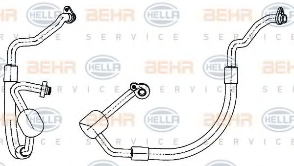 Imagine conducta joasa presiune,aer conditionat HELLA 9GS 351 338-511