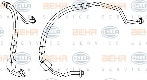 Imagine conducta joasa presiune,aer conditionat HELLA 9GS 351 338-521