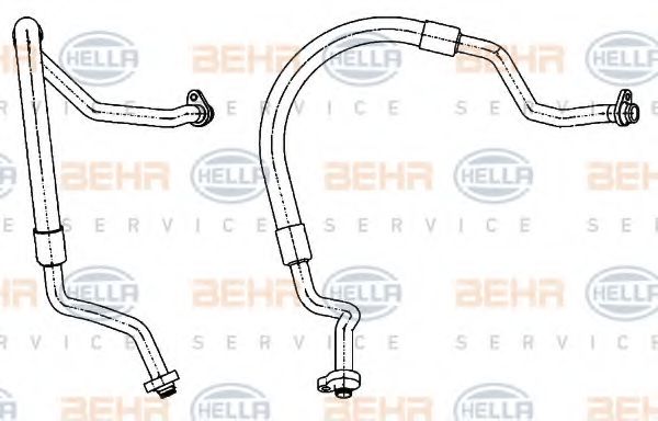 Imagine conducta joasa presiune,aer conditionat HELLA 9GS 351 338-561