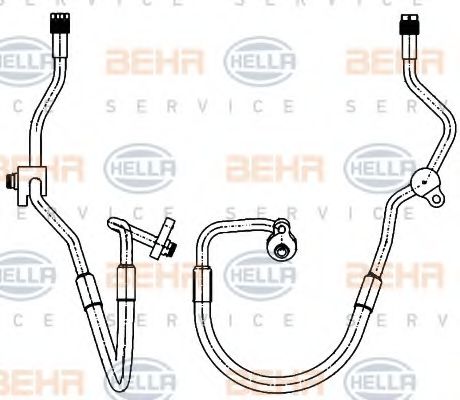 Imagine conducta inalta presiune,aer conditionat HELLA 9GS 351 338-591