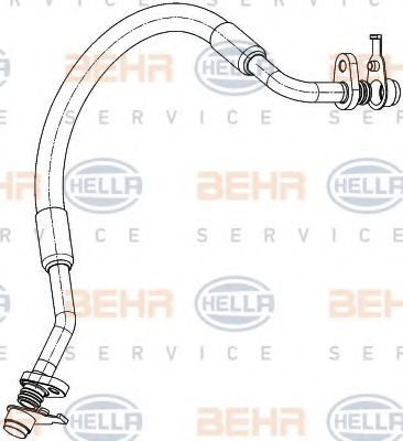 Imagine conducta inalta presiune,aer conditionat HELLA 9GS 351 338-671