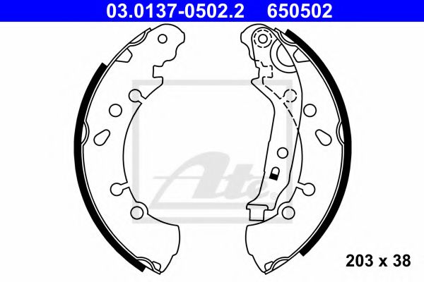 Imagine Set saboti frana ATE 03.0137-0502.2