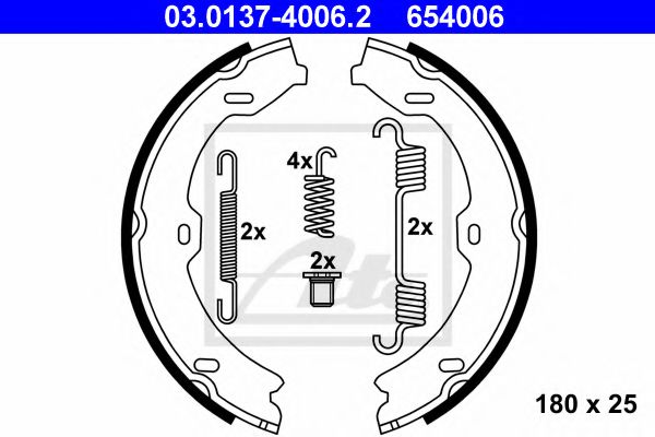 Imagine Set saboti frana, frana de mana ATE 03.0137-4006.2