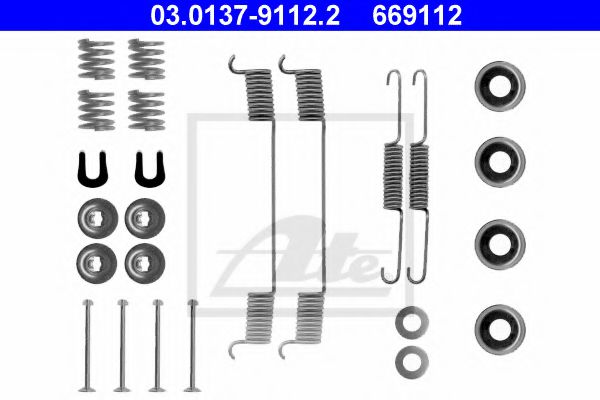 Imagine Set accesorii, sabot de frana ATE 03.0137-9112.2