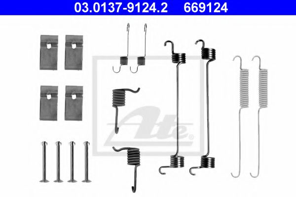 Imagine Set accesorii, sabot de frana ATE 03.0137-9124.2