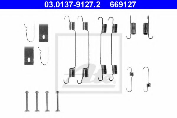 Imagine Set accesorii, sabot de frana ATE 03.0137-9127.2