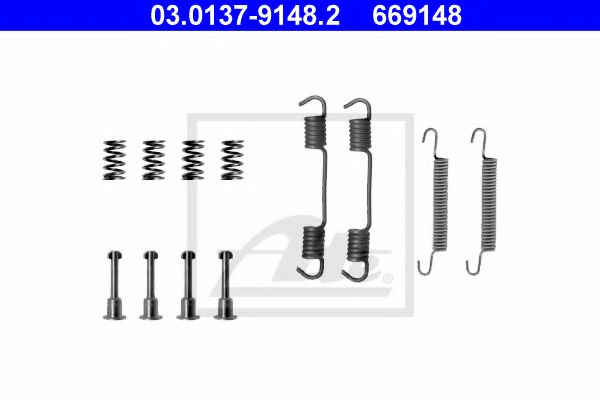 Imagine set accesorii, saboti frana parcare ATE 03.0137-9148.2