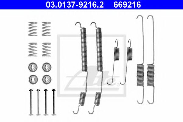 Imagine Set accesorii, sabot de frana ATE 03.0137-9216.2