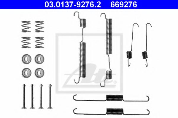 Imagine Set accesorii, sabot de frana ATE 03.0137-9276.2