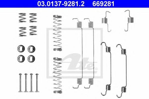 Imagine Set accesorii, sabot de frana ATE 03.0137-9281.2