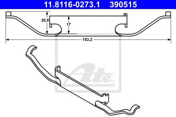 Imagine Arc, etrier frana ATE 11.8116-0273.1