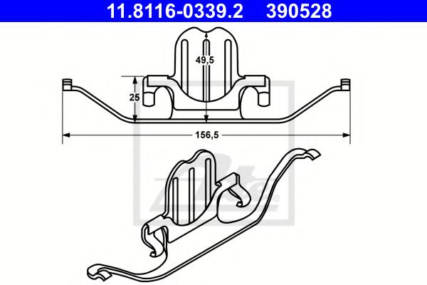 Imagine Arc, etrier frana ATE 11.8116-0339.2