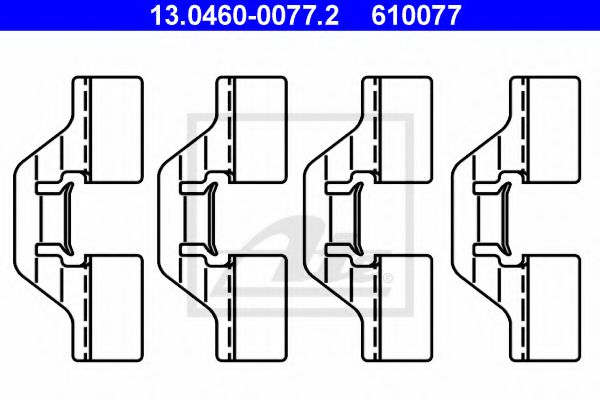 Imagine Set accesorii, placute frana ATE 13.0460-0077.2