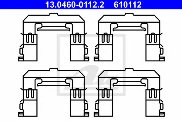 Imagine Set accesorii, placute frana ATE 13.0460-0112.2