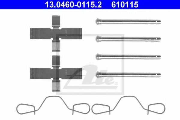 Imagine Set accesorii, placute frana ATE 13.0460-0115.2