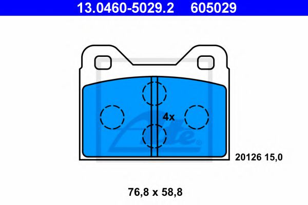 Imagine set placute frana,frana disc ATE 13.0460-5029.2