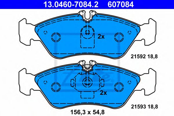 Imagine set placute frana,frana disc ATE 13.0460-7084.2