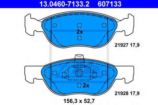 Imagine set placute frana,frana disc ATE 13.0460-7133.2