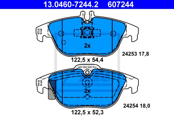 Imagine set placute frana,frana disc ATE 13.0460-7244.2