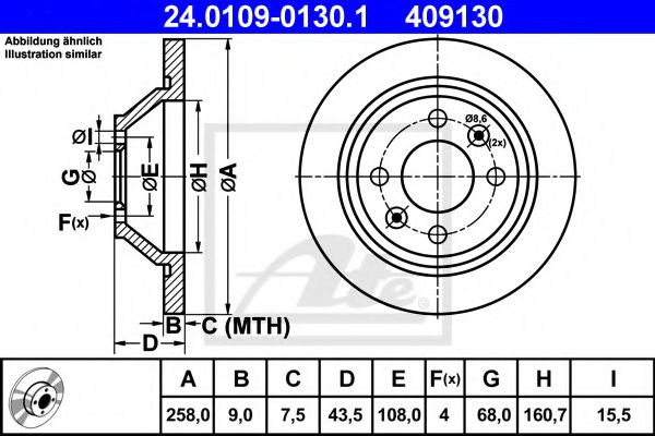 Imagine Disc frana ATE 24.0109-0130.1