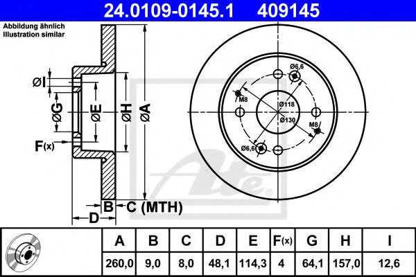 Imagine Disc frana ATE 24.0109-0145.1