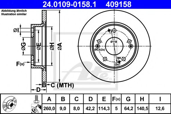 Imagine Disc frana ATE 24.0109-0158.1