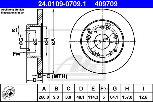 Imagine Disc frana ATE 24.0109-0709.1