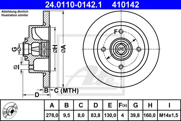 Imagine Disc frana ATE 24.0110-0142.1