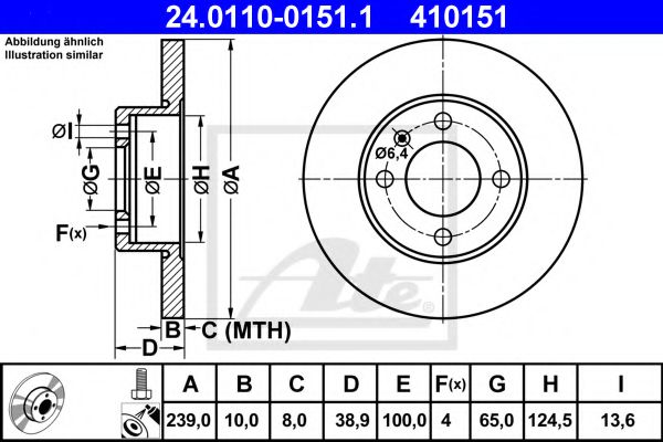 Imagine Disc frana ATE 24.0110-0151.1