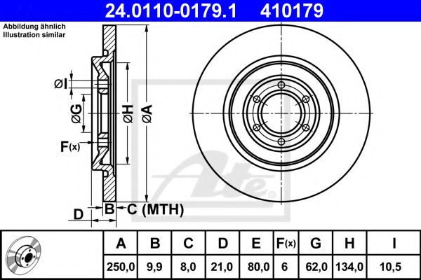 Imagine Disc frana ATE 24.0110-0179.1