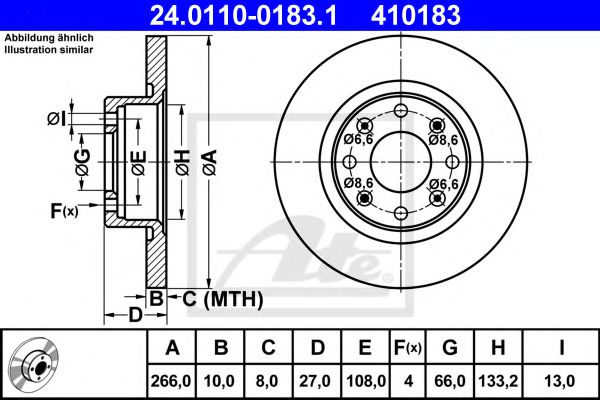 Imagine Disc frana ATE 24.0110-0183.1