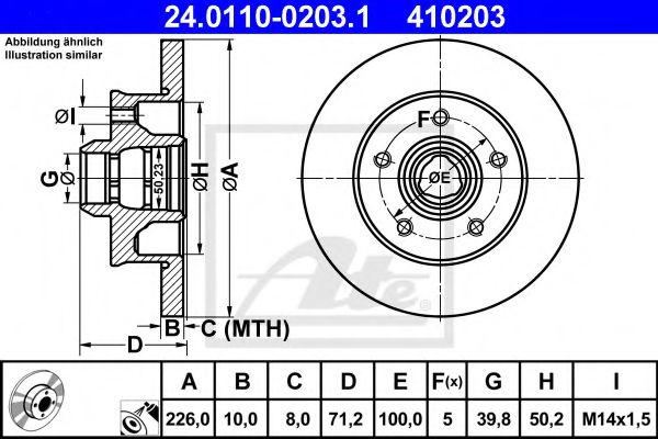 Imagine Disc frana ATE 24.0110-0203.1