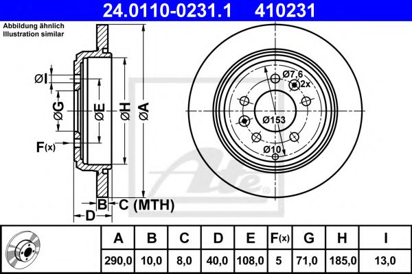 Imagine Disc frana ATE 24.0110-0231.1