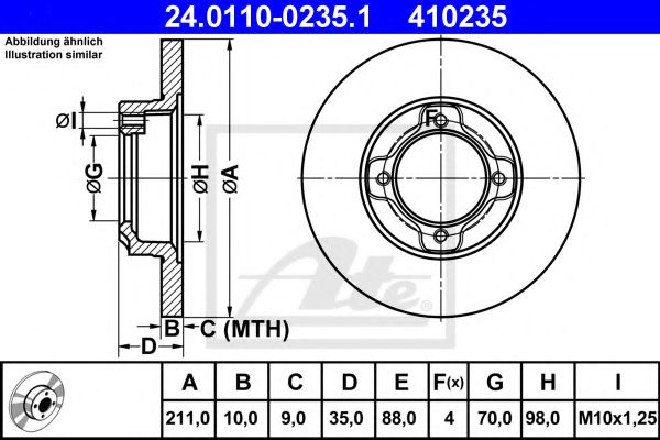 Imagine Disc frana ATE 24.0110-0235.1