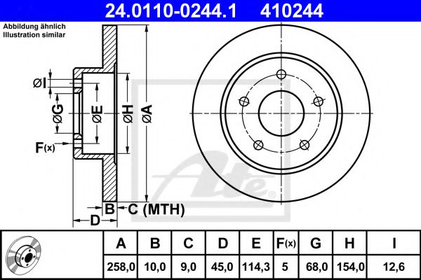 Imagine Disc frana ATE 24.0110-0244.1