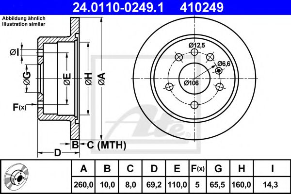 Imagine Disc frana ATE 24.0110-0249.1