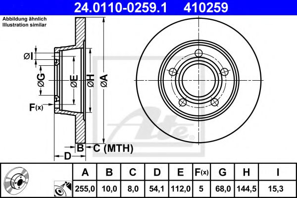 Imagine Disc frana ATE 24.0110-0259.1