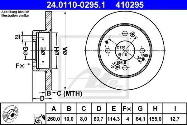 Imagine Disc frana ATE 24.0110-0295.1