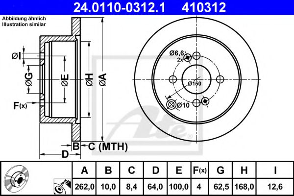 Imagine Disc frana ATE 24.0110-0312.1