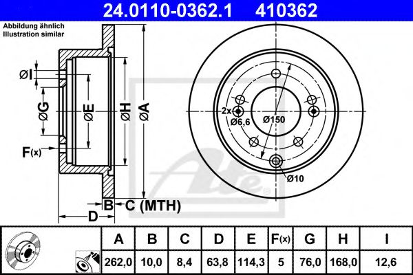 Imagine Disc frana ATE 24.0110-0362.1