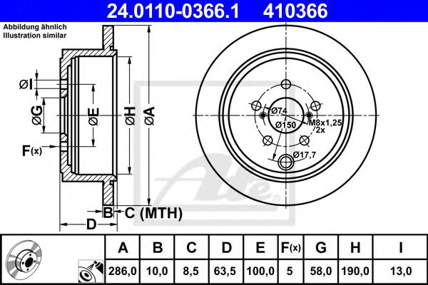 Imagine Disc frana ATE 24.0110-0366.1