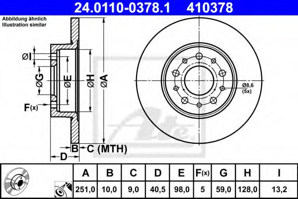 Imagine Disc frana ATE 24.0110-0378.1