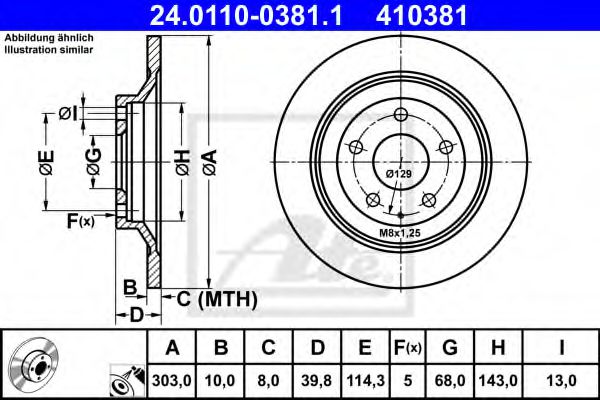 Imagine Disc frana ATE 24.0110-0381.1