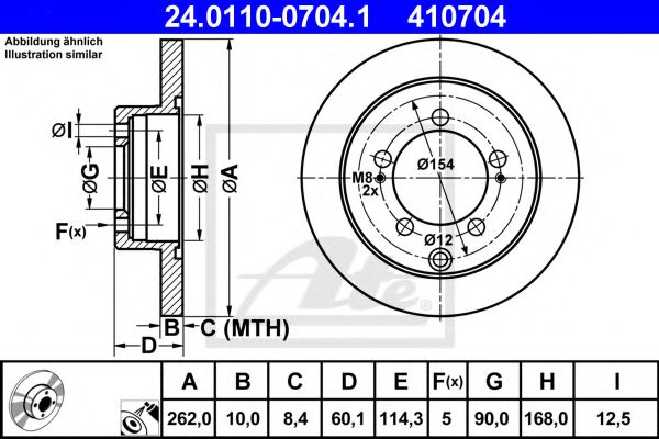 Imagine Disc frana ATE 24.0110-0704.1