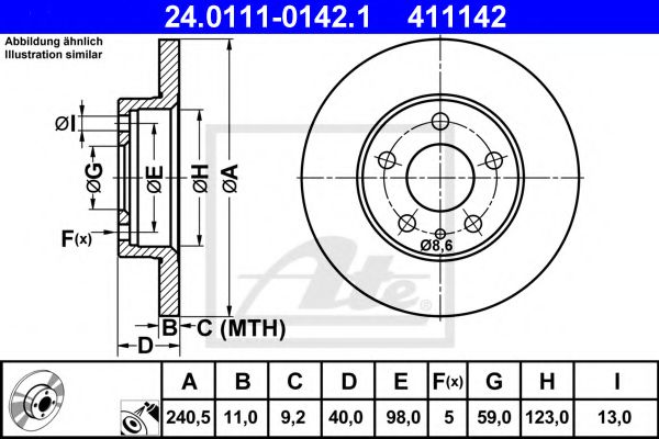 Imagine Disc frana ATE 24.0111-0142.1